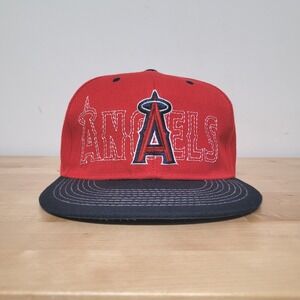 Angels Baseball Hat Snapback Cap Mens OSFM Red Navy AAA MLB Sixth Man Promotions